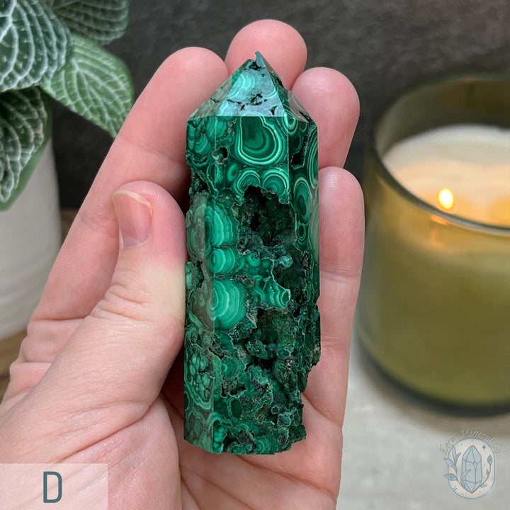 High Quality Polished Malachite Tower