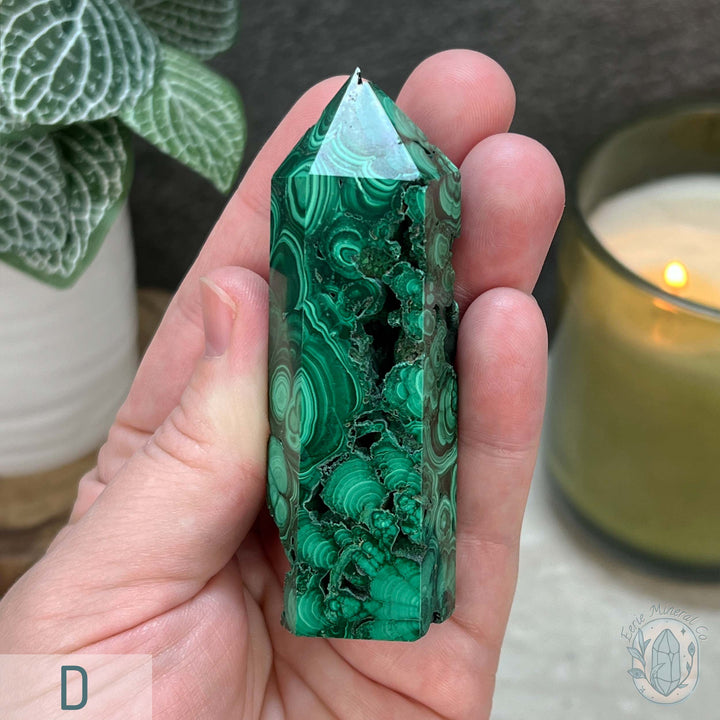 High Quality Polished Malachite Tower