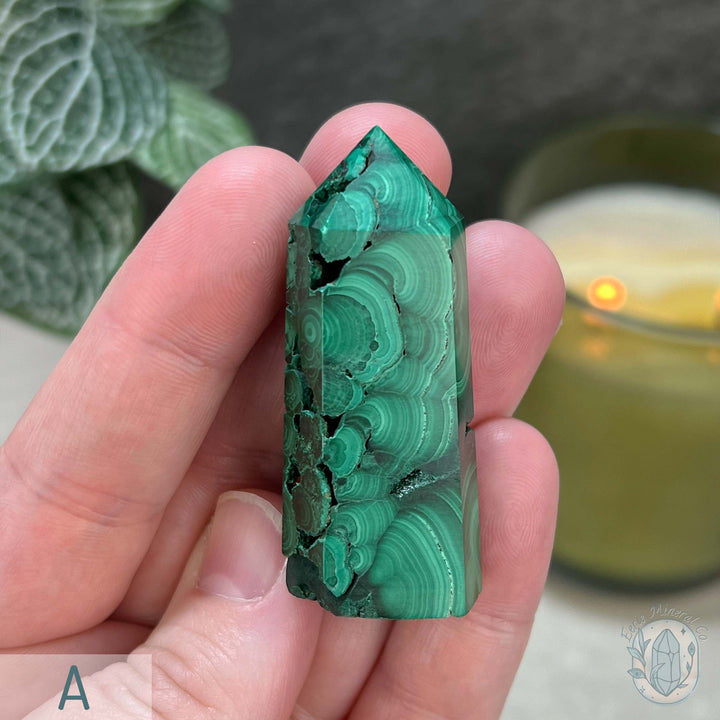 High Quality Polished Malachite Tower