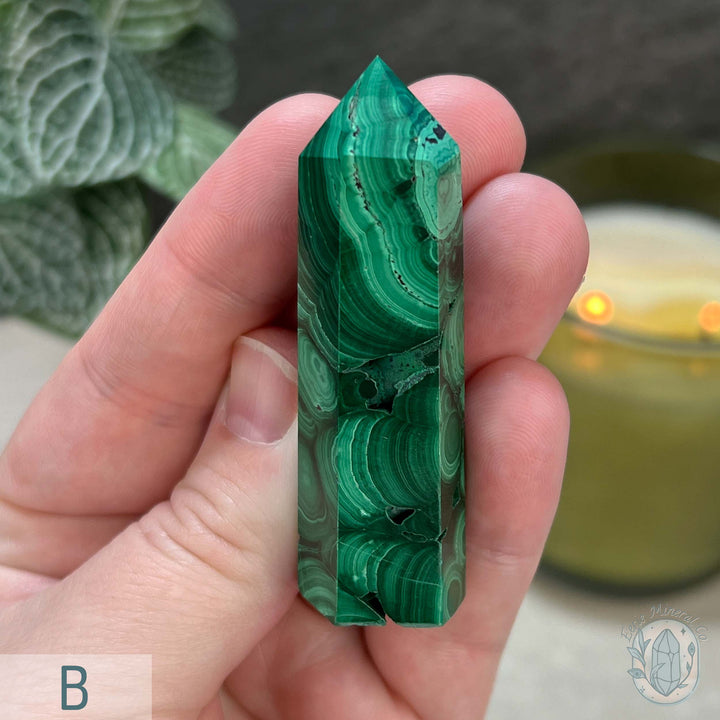 High Quality Polished Malachite Tower