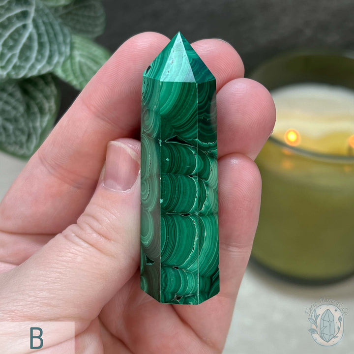 High Quality Polished Malachite Tower