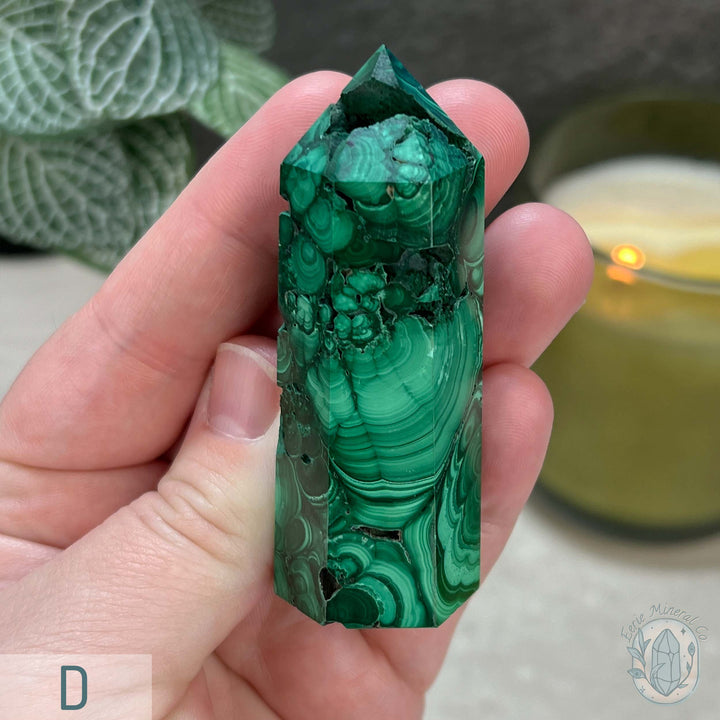 High Quality Polished Malachite Tower