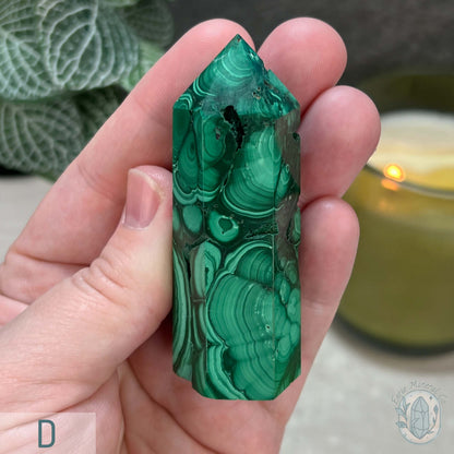High Quality Polished Malachite Tower