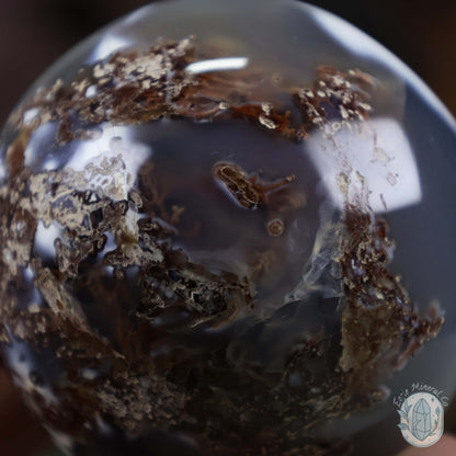 56mm Orca Agate Sphere From Madagascar