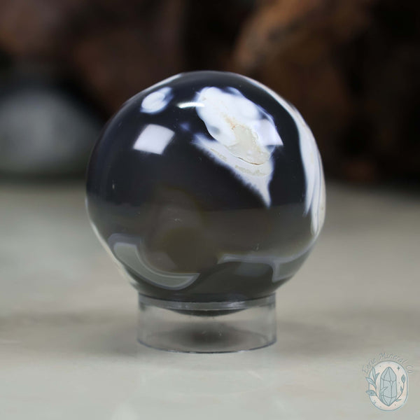 55mm Madagascan Orca Agate Sphere