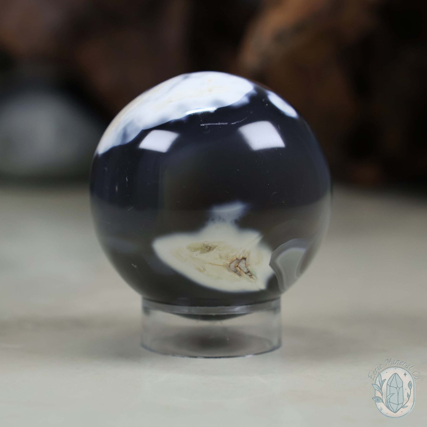 55mm Madagascan Orca Agate Sphere