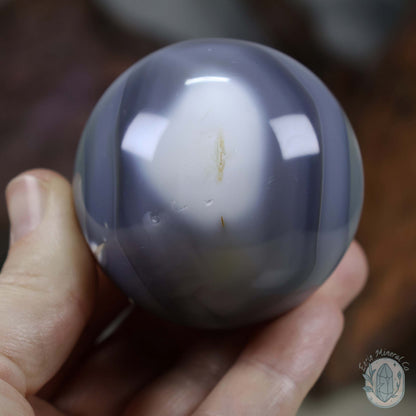 54mm Orca Agate Sphere From Madagascar