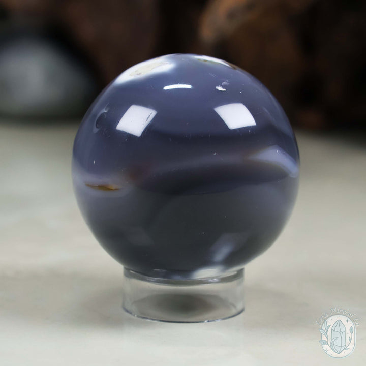 59mm Orca Agate Sphere From Madagascar