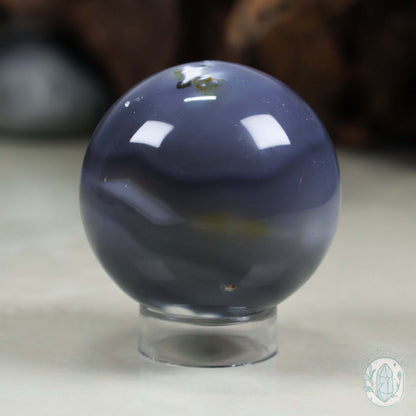 59mm Orca Agate Sphere From Madagascar