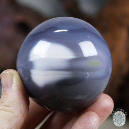 59mm Orca Agate Sphere From Madagascar