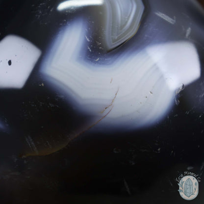 79mm Orca Agate Sphere From Madagascar