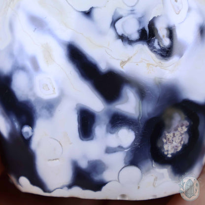 Polished Orca Agate Freeform Carving