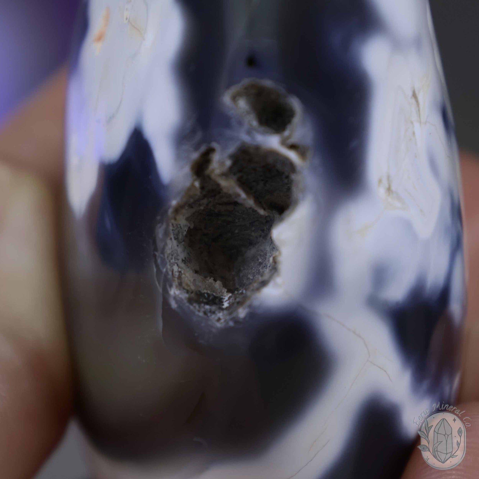 Polished Orca Agate Freeform Carving