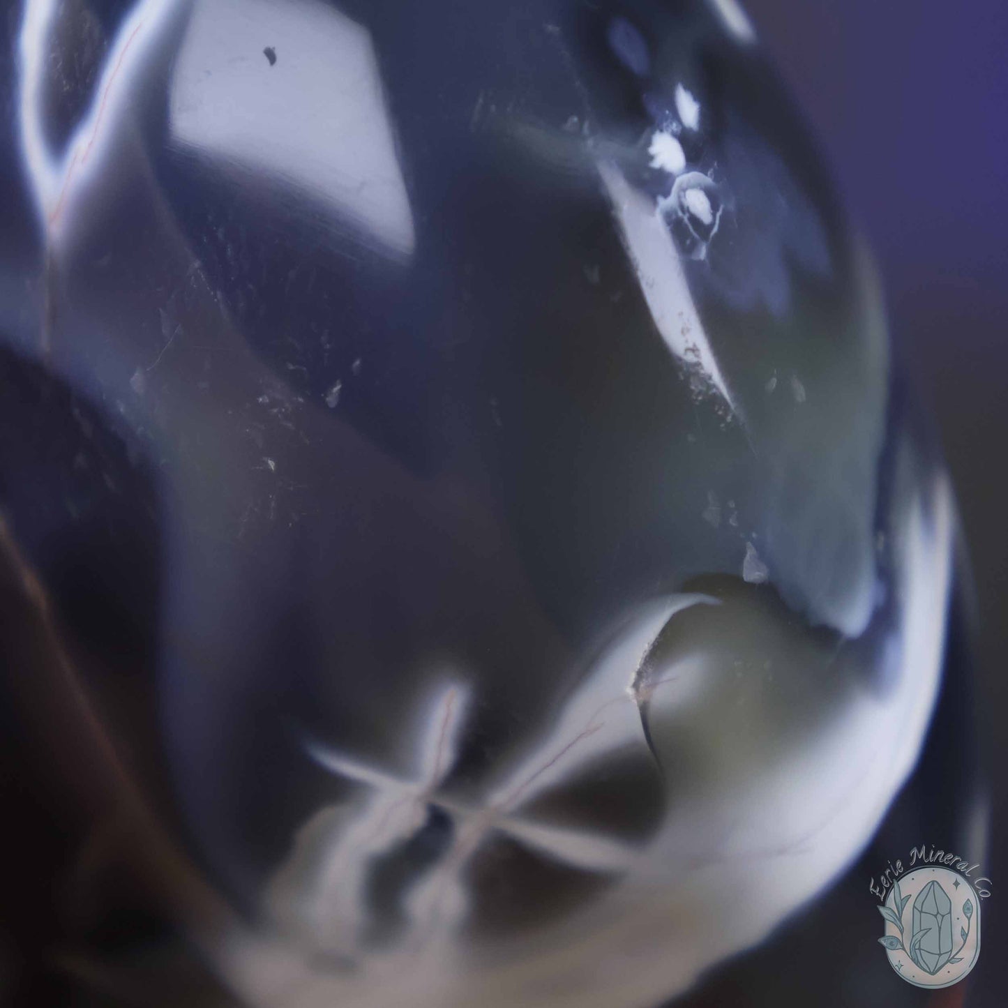 Polished Orca Agate Freeform Carving