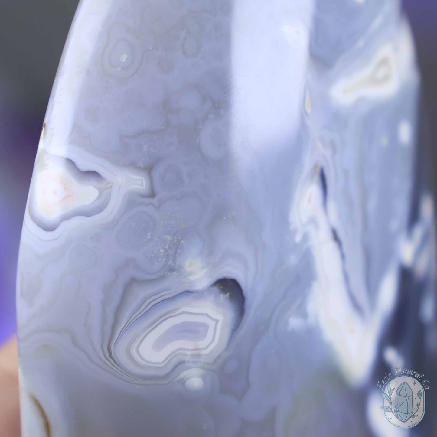 Polished Orca Agate Freeform Carving