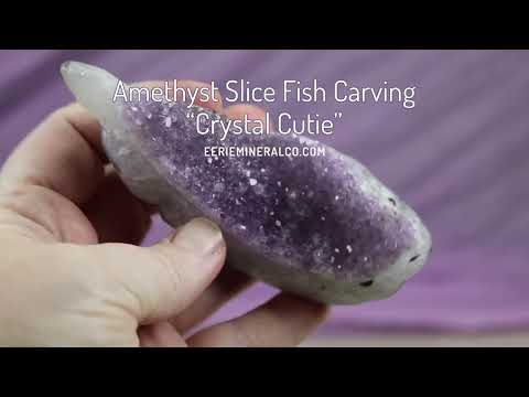 Amethyst Fish Carving "Crystal Cutie"