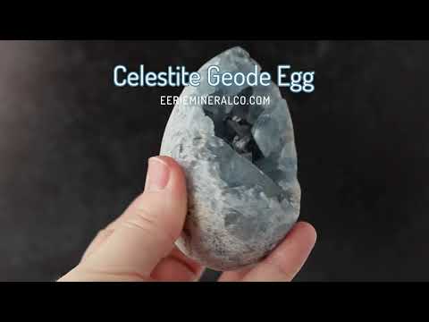 Celestite Geode Crystal Egg