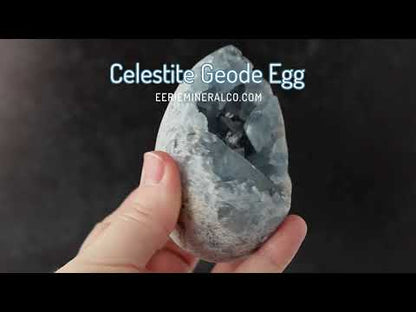 Celestite Geode Crystal Egg