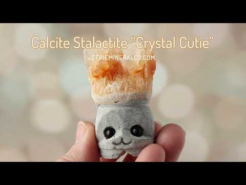 Orange Calcite Stalactite Crystal Cuties