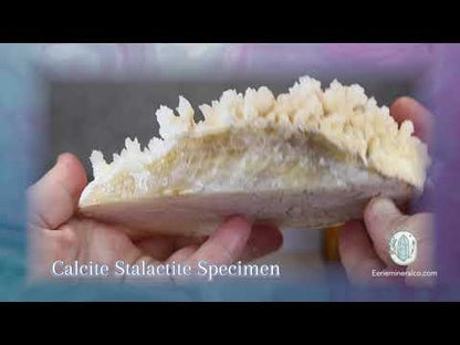Cream Colored Calcite Cave Stalactite Specimen