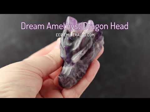 Dream Amethyst Dragon Head Carving