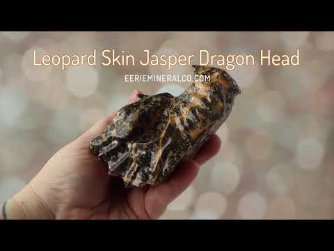 Leopard Skin Jasper Dragon Head