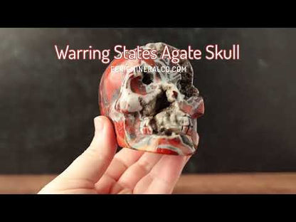 Warring States Geode Agate Skull