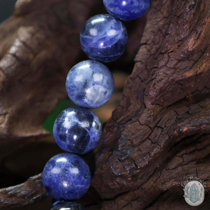 UV Reactive Sodalite Beaded Gemstone Stretch Bracelet