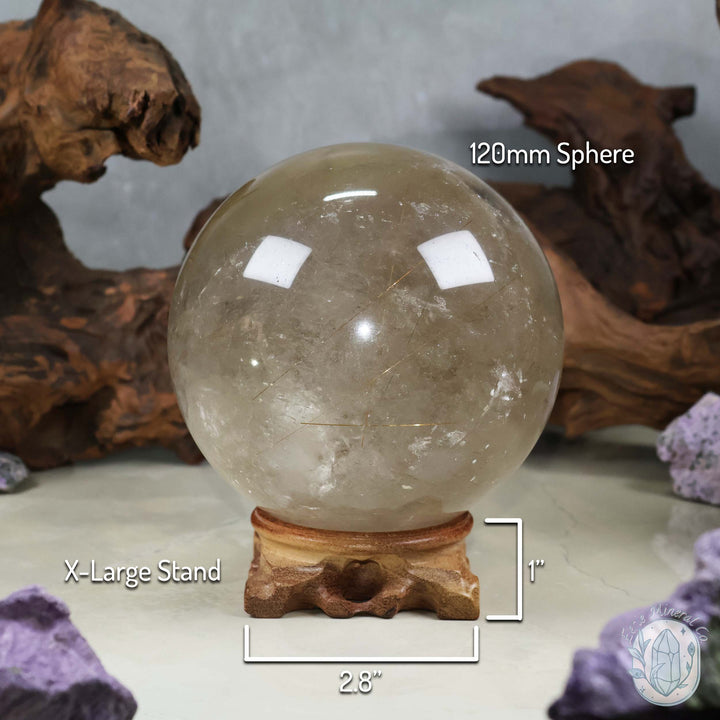 Hand Carved Wooden Crystal Sphere and Egg Carving Stands