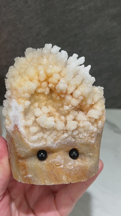 Large Creamy White Calcite Stalactite Pet Rock