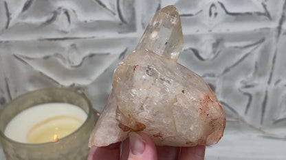 Natural Raw Citrine Crystal Cluster Point
