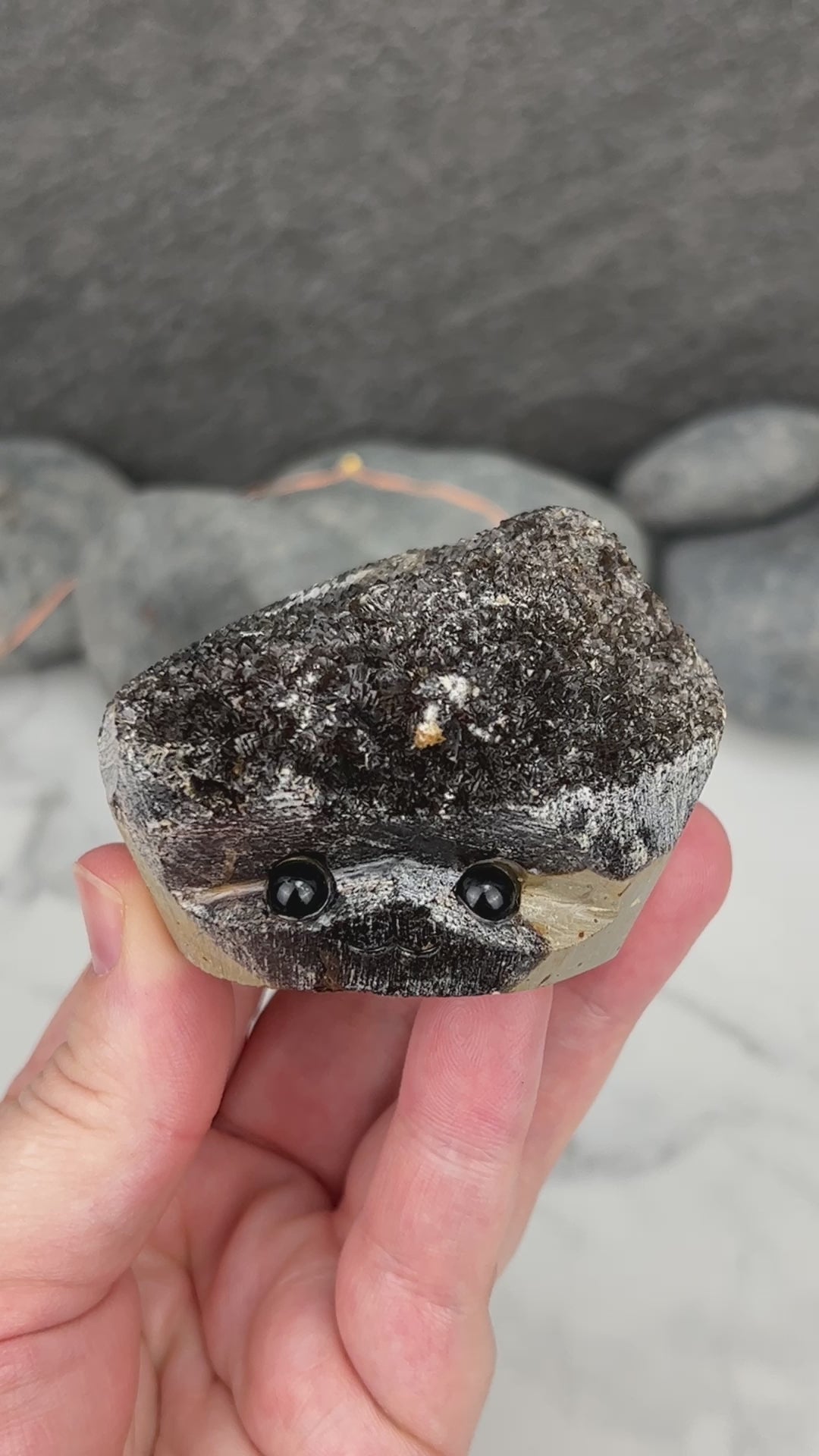 Septarian Nodule Hedgehog Carving