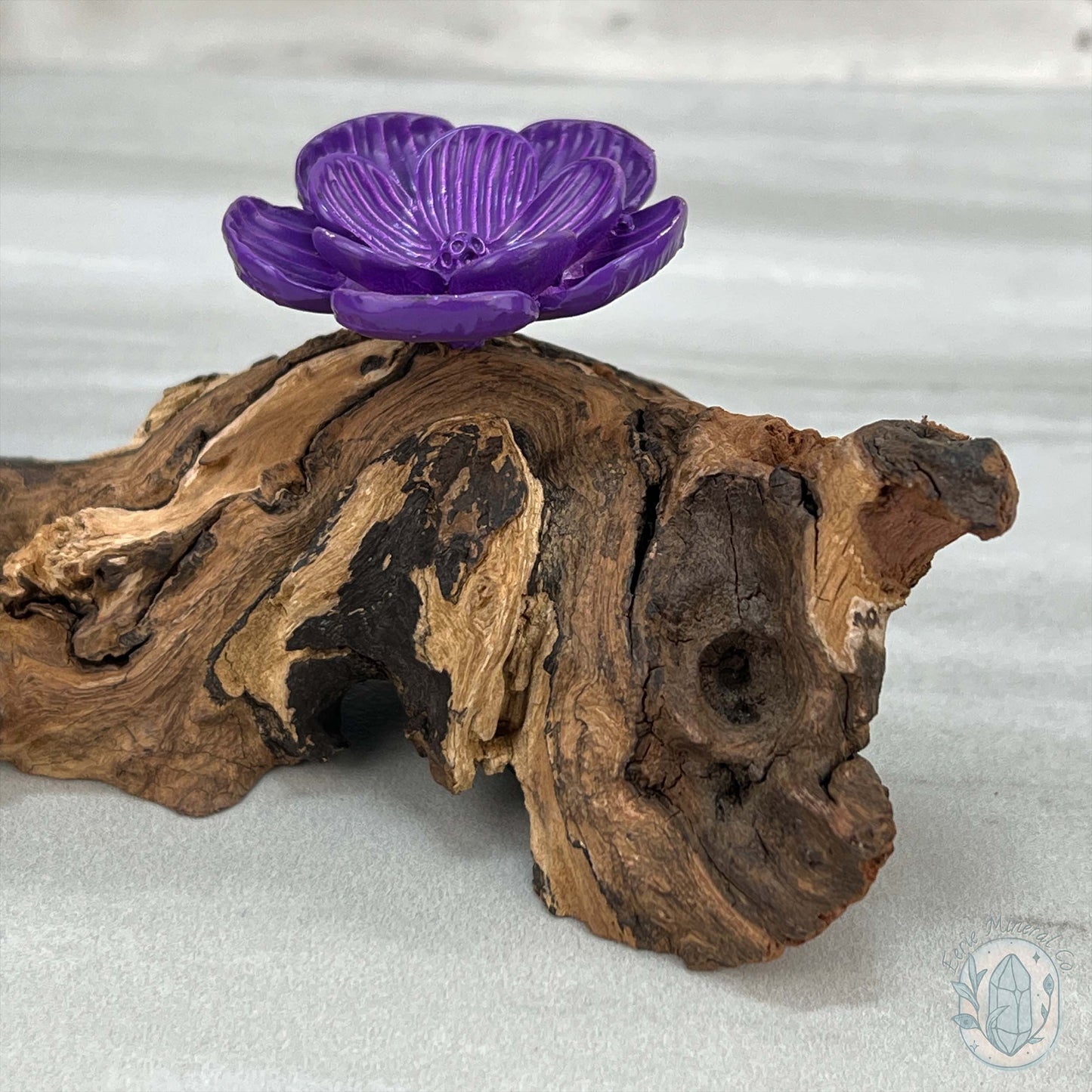 Driftwood Purple Cherry Blossom 2 Sphere Holder Stands