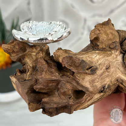 Driftwood Silver Cherry Blossom 2 Sphere Holder Stands