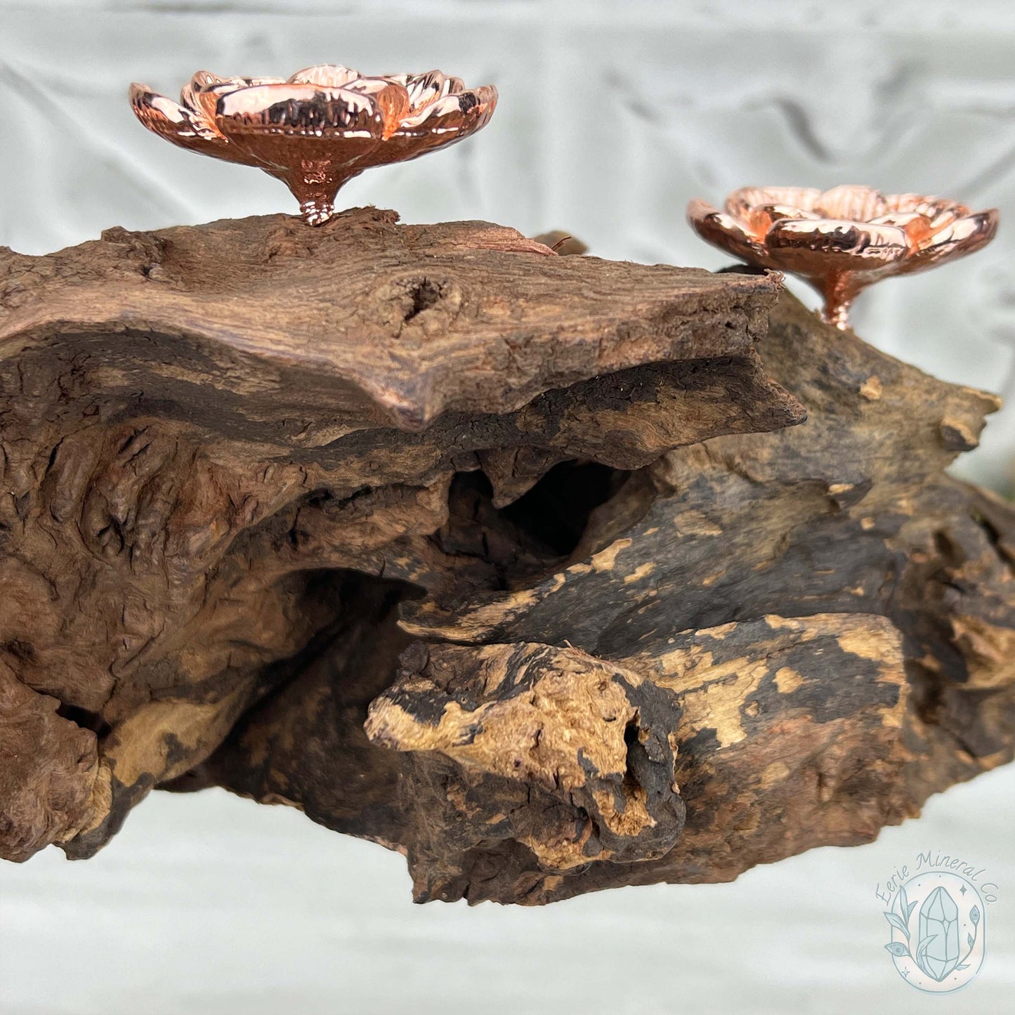 Driftwood Rose Gold Cherry Blossom 3 Sphere Holder Stand