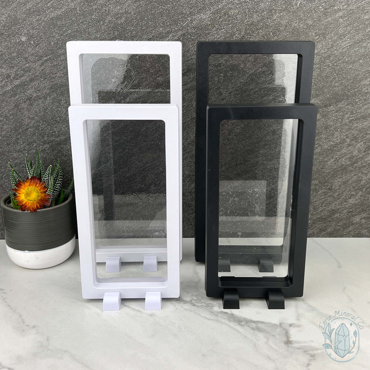 3D Gem and Crystal Rectangular Suspension Display Cases\