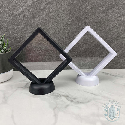 3D Gem and Crystal Square Suspension Floating Display Cases