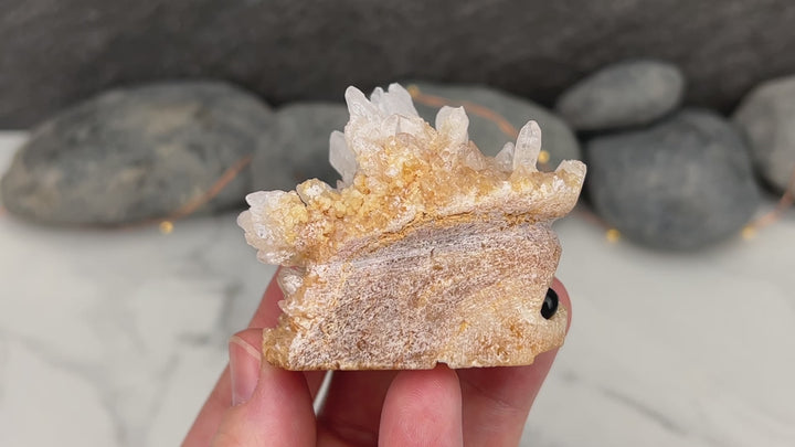 Creamy Calcite Stalactite Hedgehog Calcite