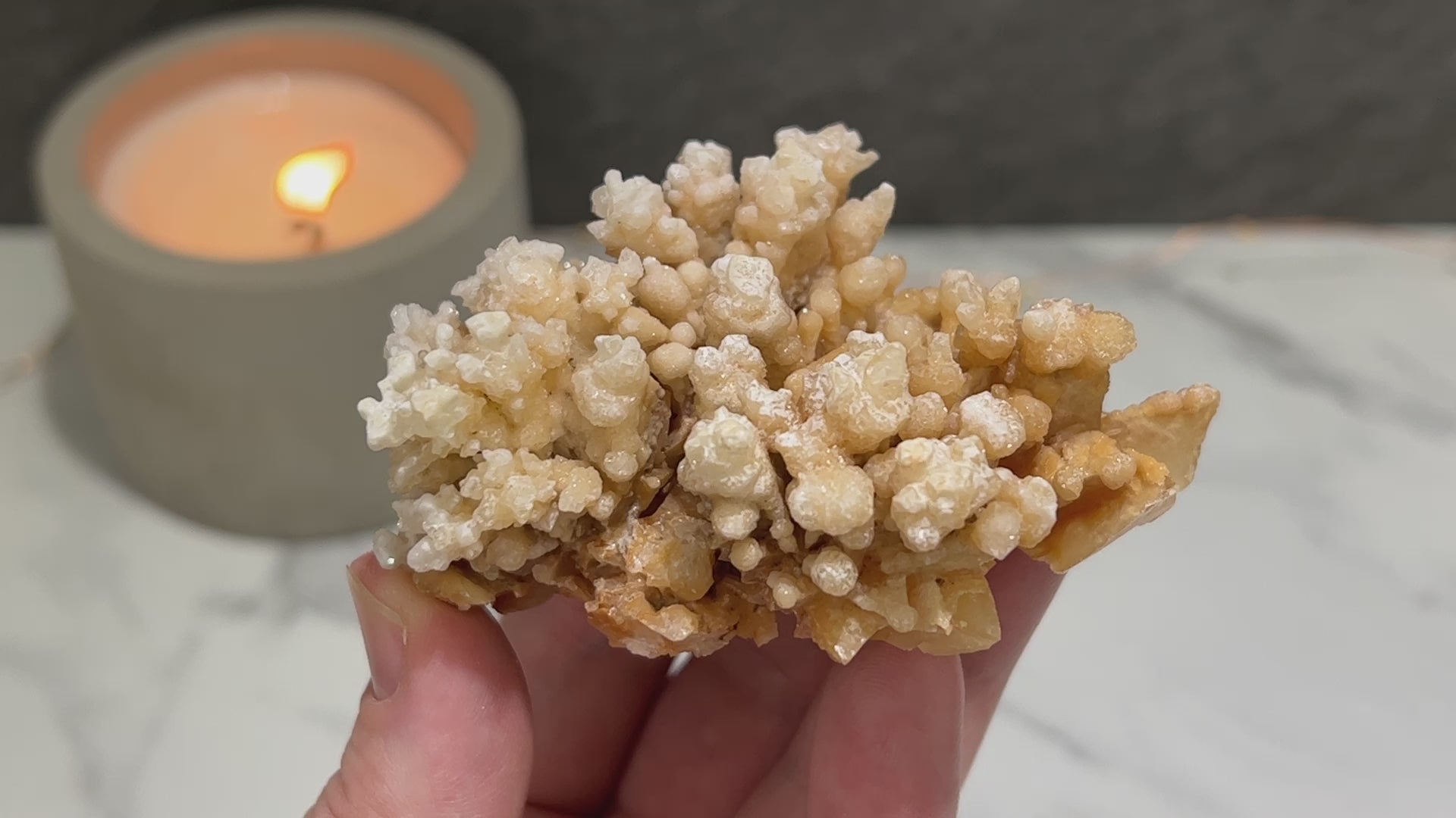Yunnan Province Creamy Calcite Cave Stalactite Specimen