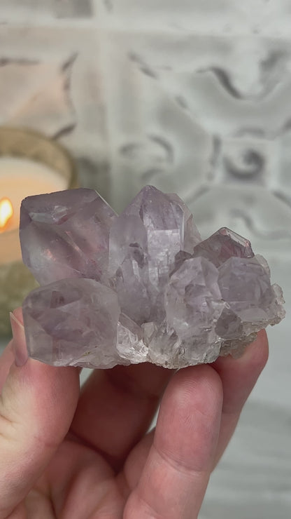 Lavender Colored Amethyst Crystal Cluster