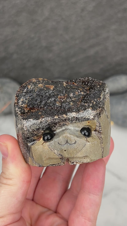 Septarian Nodule Hedgehog Carving