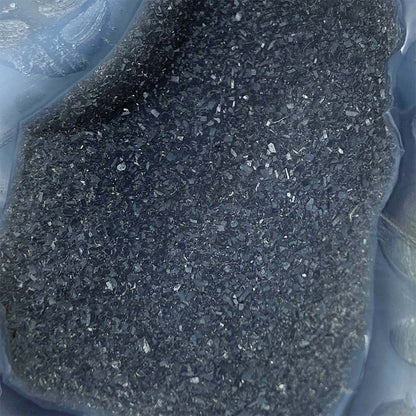 Polished Blue Druzy Agate Sea Star