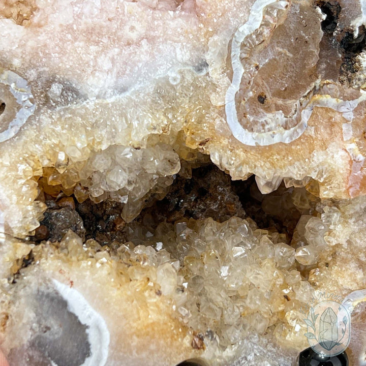 Large Agate with Quartz Hedgehog Specimen