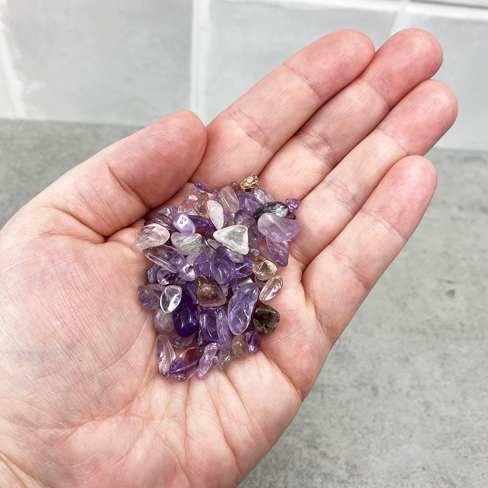 Polished Amethyst and Citrine Mixed Chips