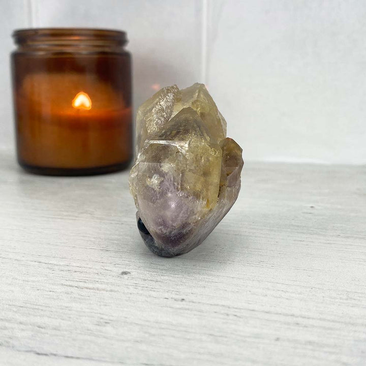 Amethyst Crystal Cluster Hedgehog Carving