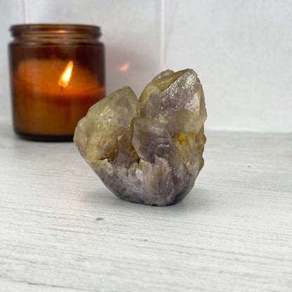 Amethyst Crystal Cluster Hedgehog Carving