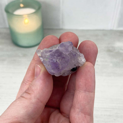 Amethyst Crystal Cluster Hedgehog Carving