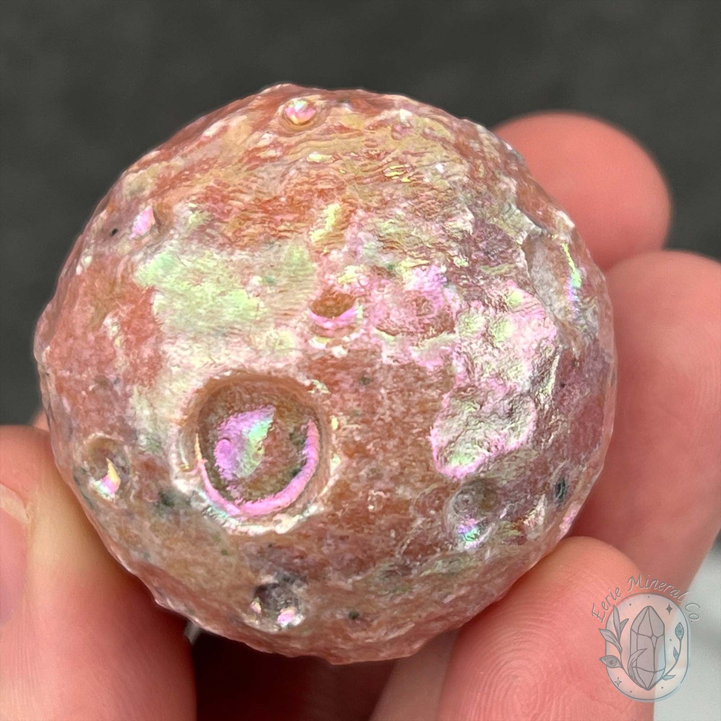 Angel Aura Sunstone Planetary Moon Carvings