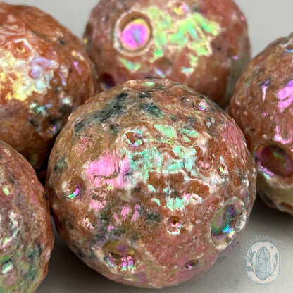 Angel Aura Sunstone Planetary Moon Carvings