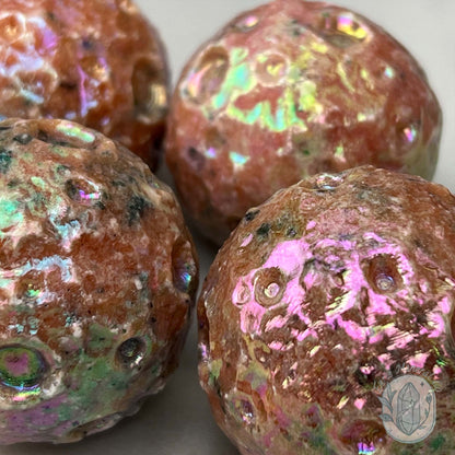 Angel Aura Sunstone Planetary Moon Carvings